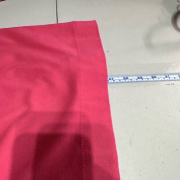 LL Bean‎ Women’s Supima Cotton Solid Raspberry Pink Shirt Top 3/4 Sleeve Large - Picture 8 of 10